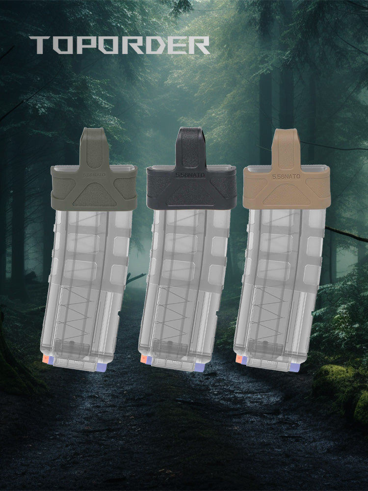 5.56 Rubber Cage Loops Fast Mag 5.56 – Compatible with Airsoft M4/M16 Magazines Quick Reload Assist New Version