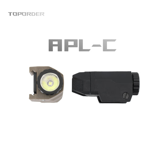 Tactical APL-C ScoutLight White LED Airsoft Hanging Pistol Rifle Weapon Hunting Flashlight Nylon Fit 20mm Rail Glock 17 19 G17 - TOPORDER