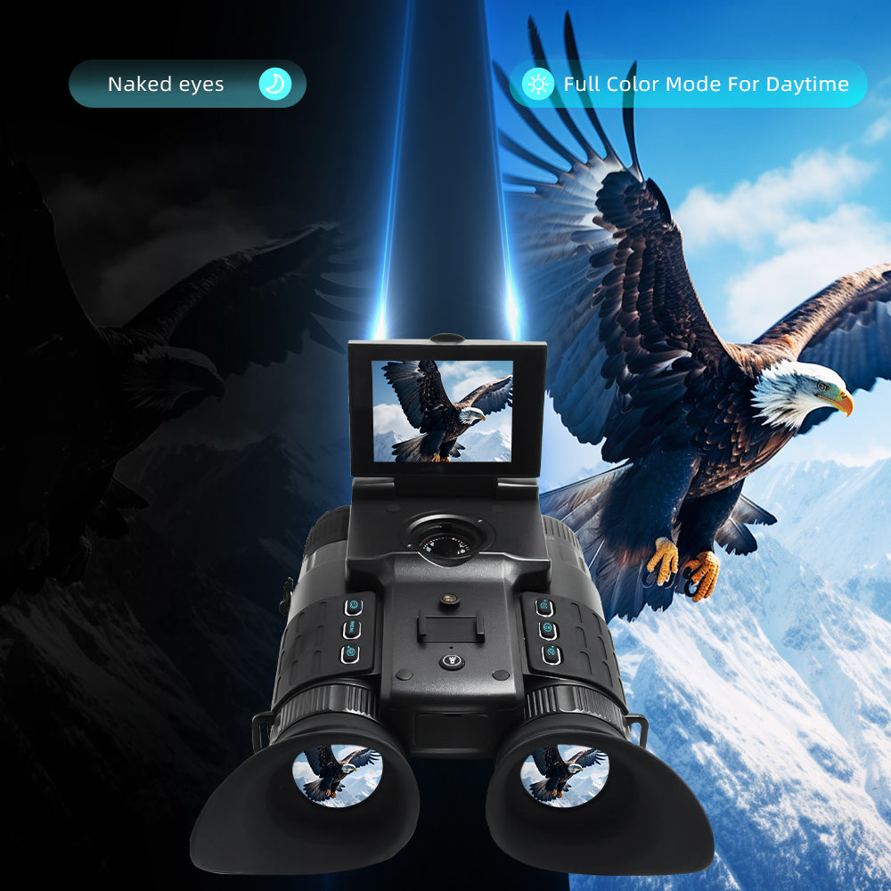 Night Vision Device- Dual Tube Dual Screen 4K (Flip cover)