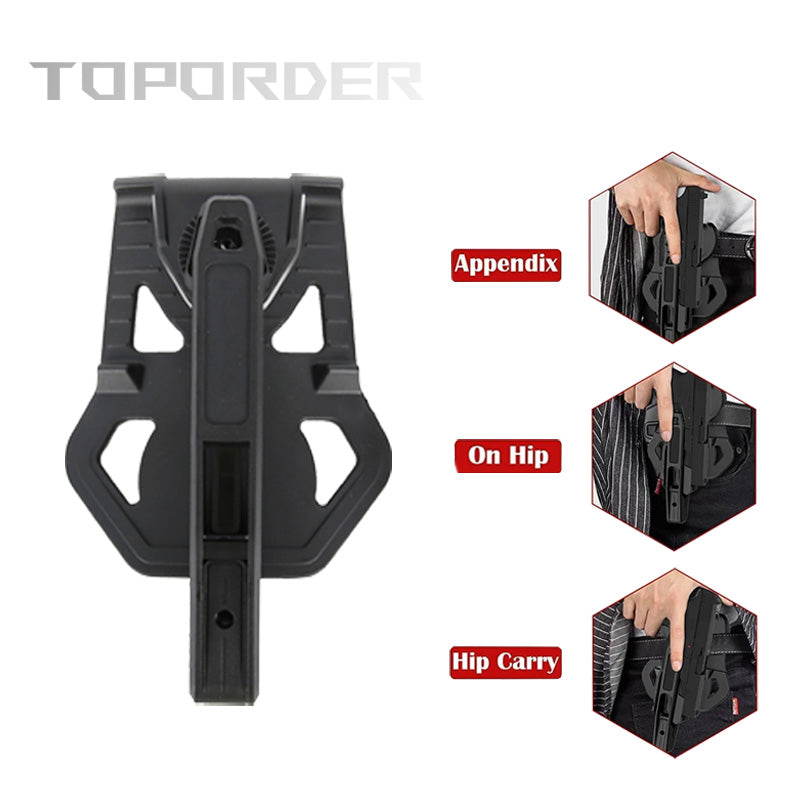 Tactical Pistol Holster Hides Left Gun Holster Airsoft Hunting Holster Belt Gun Case for Glock 9mm /SW40/357 Airsoft Accessories