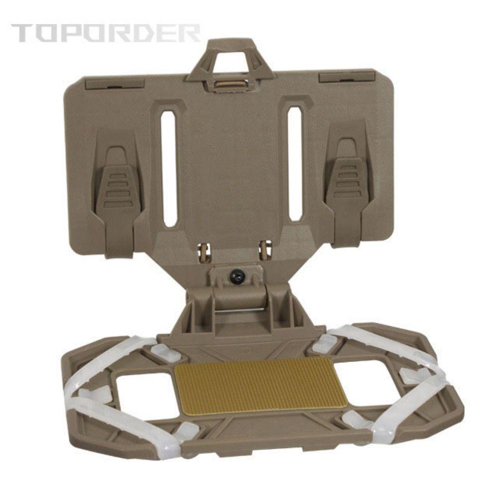 Airsoft Plate Carrier Molle Phone Carrier Outdoor Navigation Board, Quick Access Foldable Holder Vest Chest Rig Mount - TOPORDER