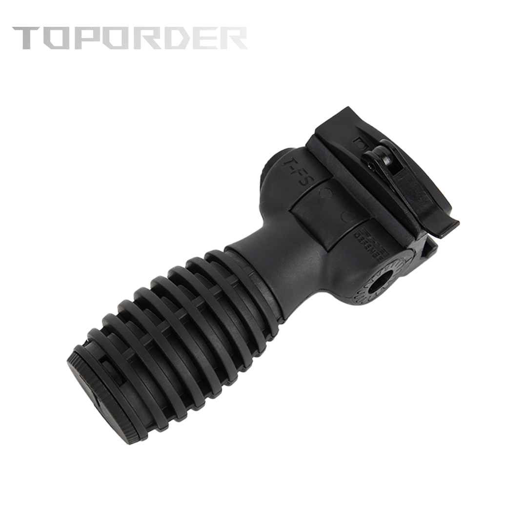 Vertical grip- Vertical foregrip at the front of the rifle