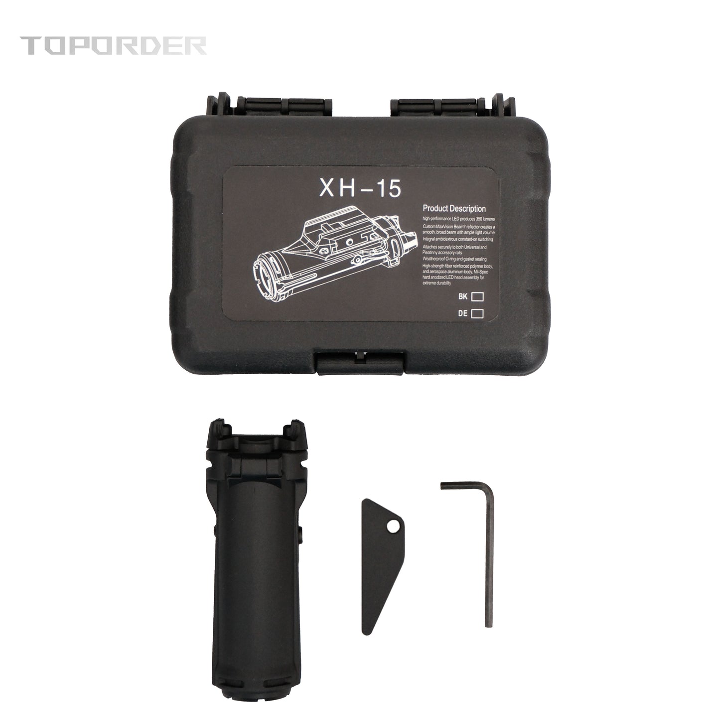 XH15 Pistol Light for Glock 350 Lumens High-performance LED Weapon Light Rapid Deploy Holster XH-15 Hunting Rifle Flashlight