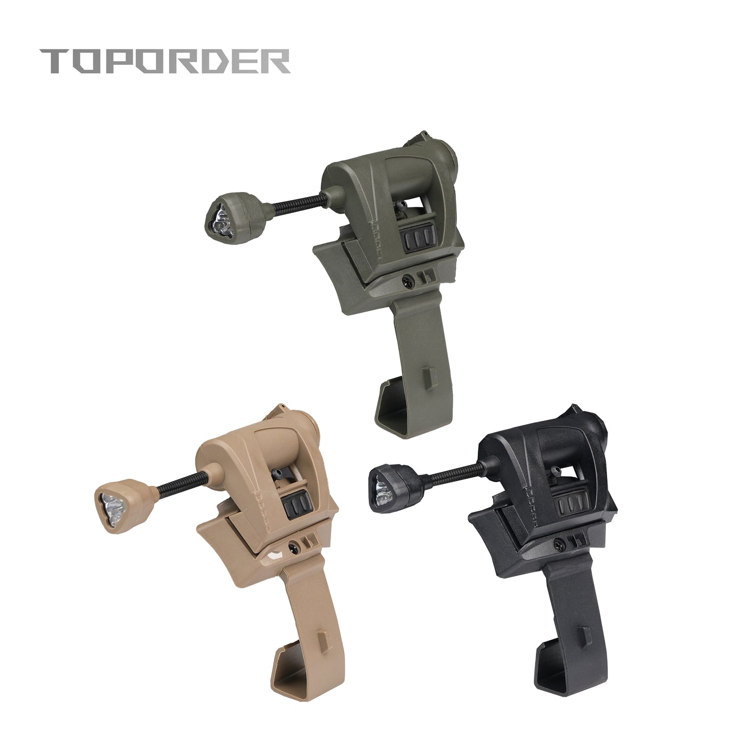 Tactical Helmet Light 3 Modes LED Flashlight Outdoor Night Lighting For Laser Hunting Military Cycling Fishing Helmet Lamp