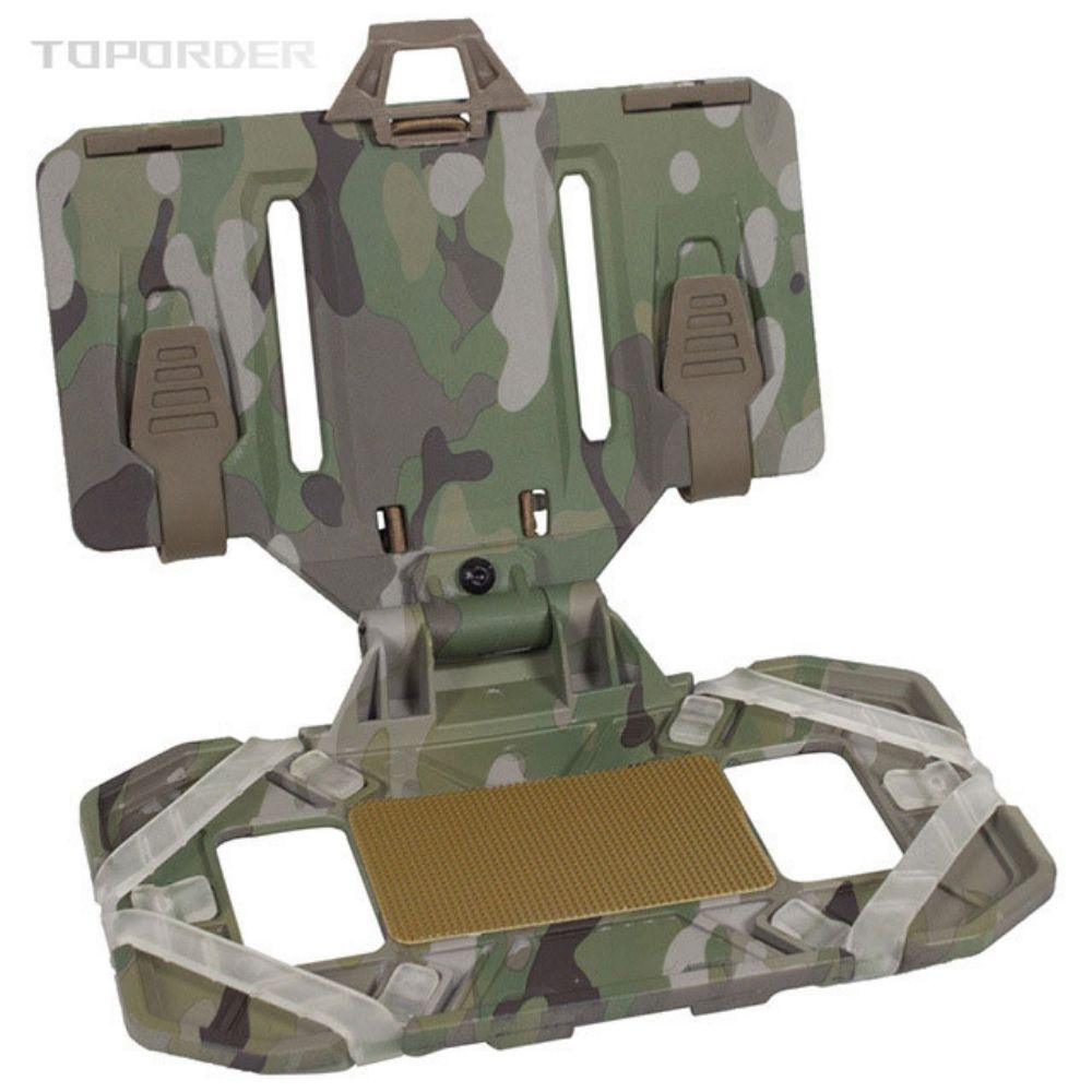 Airsoft Plate Carrier Molle Phone Carrier Outdoor Navigation Board, Quick Access Foldable Holder Vest Chest Rig Mount - TOPORDER