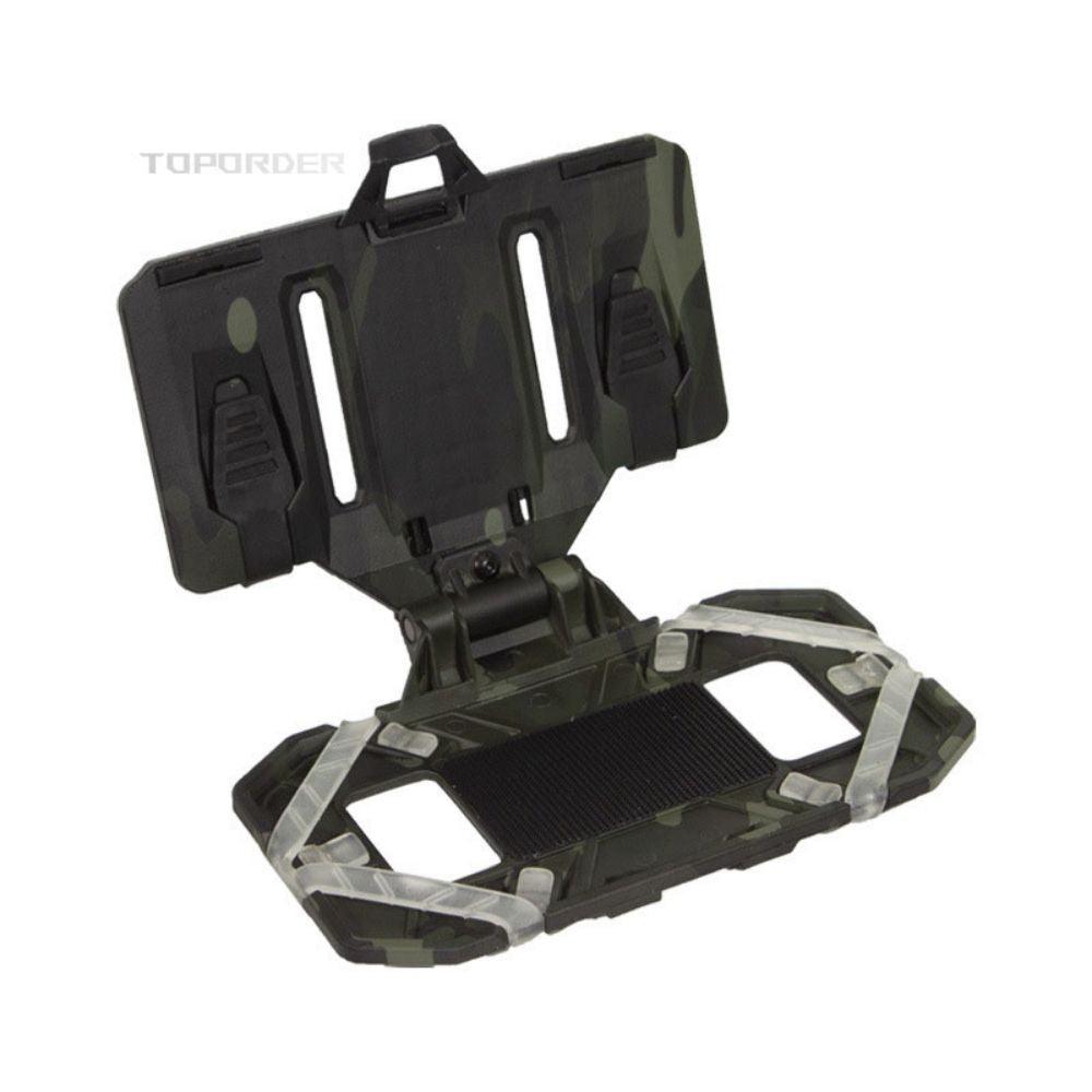 Airsoft Plate Carrier Molle Phone Carrier Outdoor Navigation Board, Quick Access Foldable Holder Vest Chest Rig Mount - TOPORDER