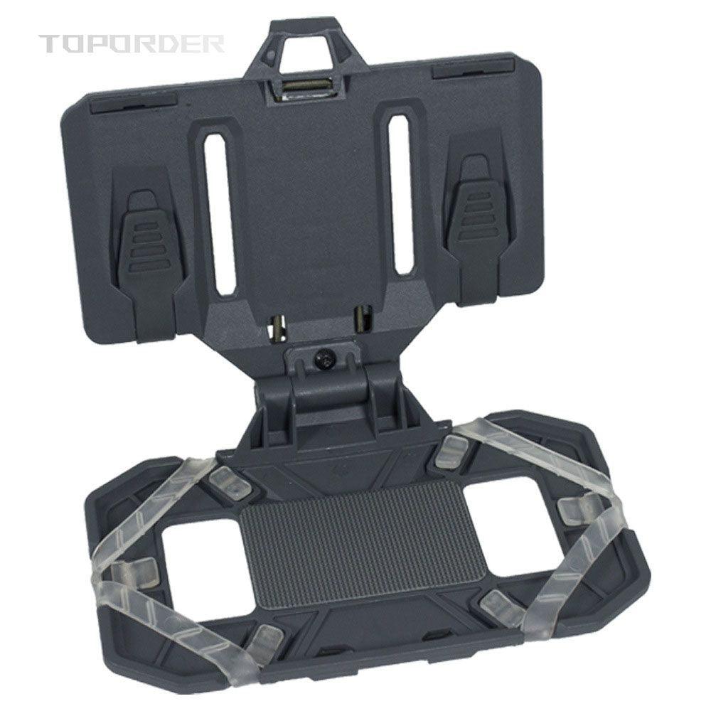 Airsoft Plate Carrier Molle Phone Carrier Outdoor Navigation Board, Quick Access Foldable Holder Vest Chest Rig Mount - TOPORDER