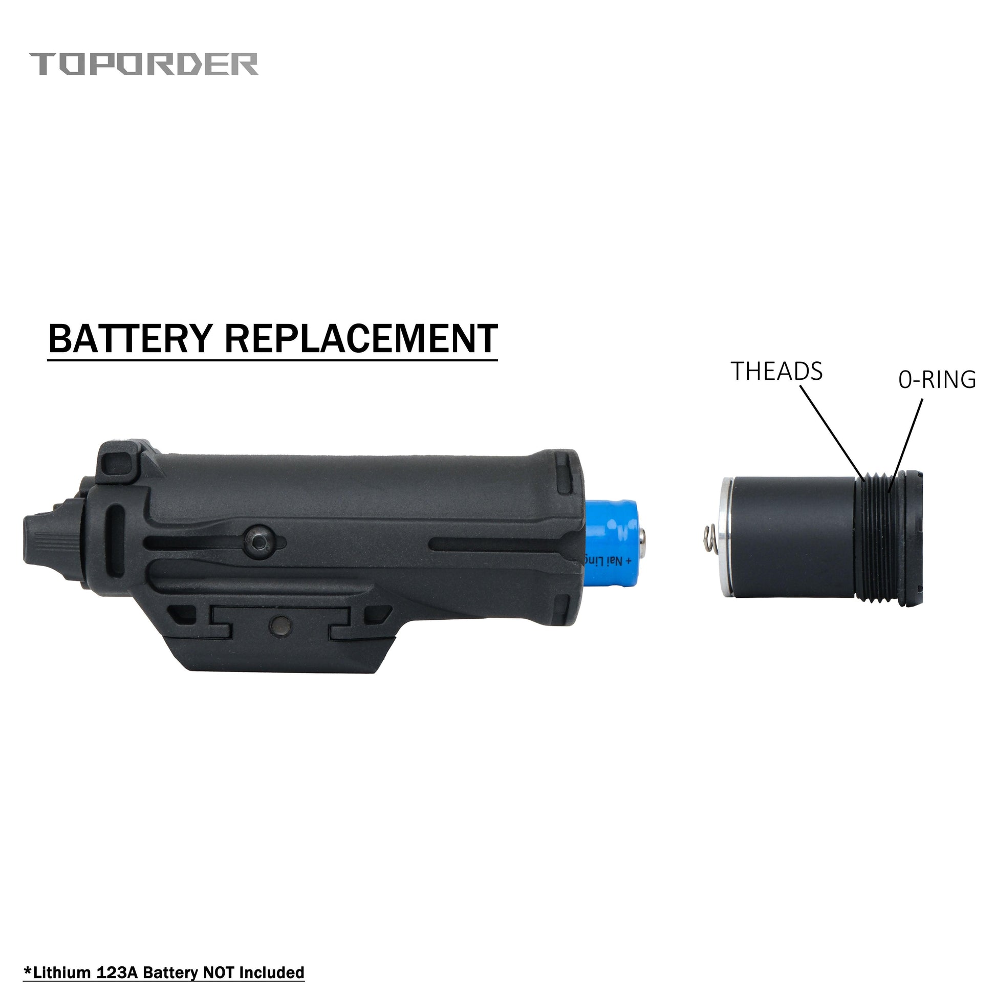 XH15 Pistol Light for Glock 350 Lumens High-performance LED Weapon Light Rapid Deploy Holster XH-15 Hunting Rifle Flashlight - TOPORDER