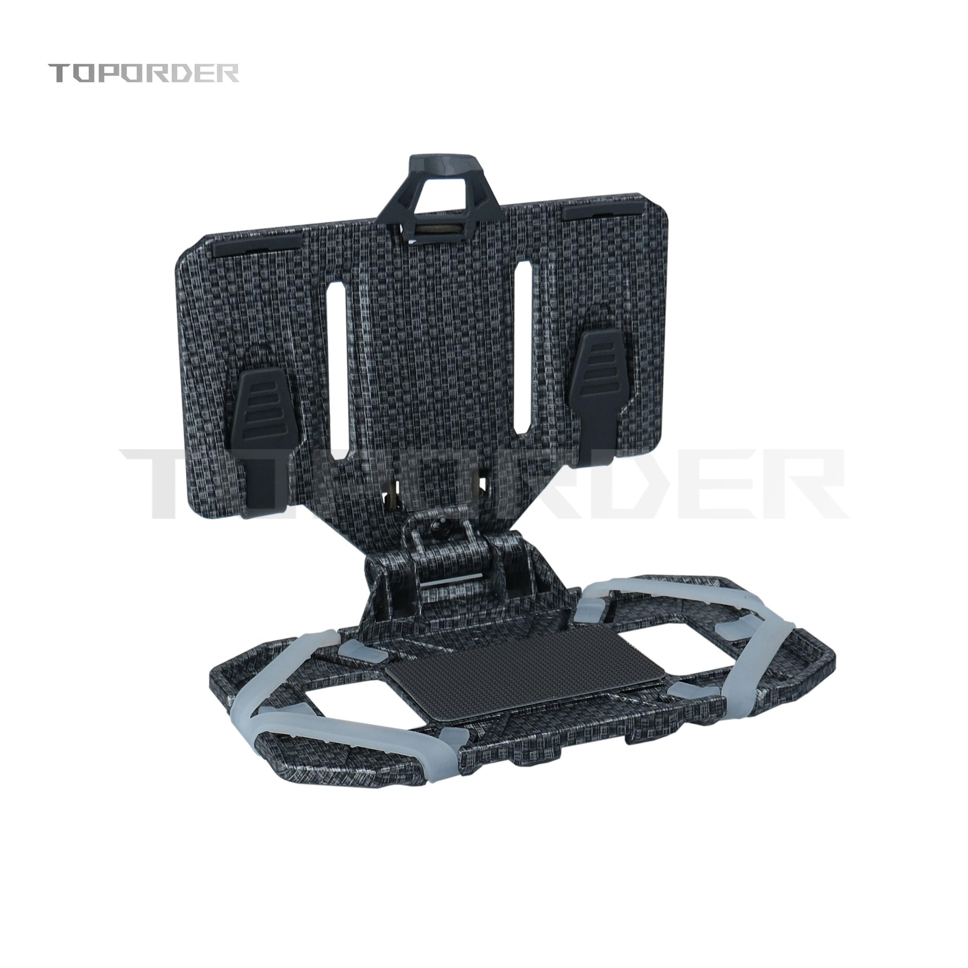 Airsoft Plate Carrier Molle Phone Carrier Outdoor Navigation Board, Quick Access Foldable Holder Vest Chest Rig Mount - TOPORDER