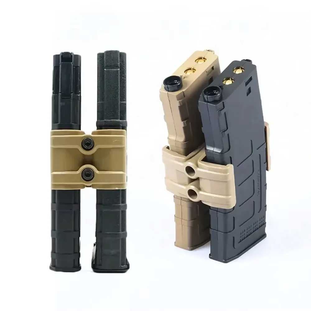 Universal Dual Magazine Clip for AK/AR15/M4 - Airsoft Speed Loader & Magazine Coupler