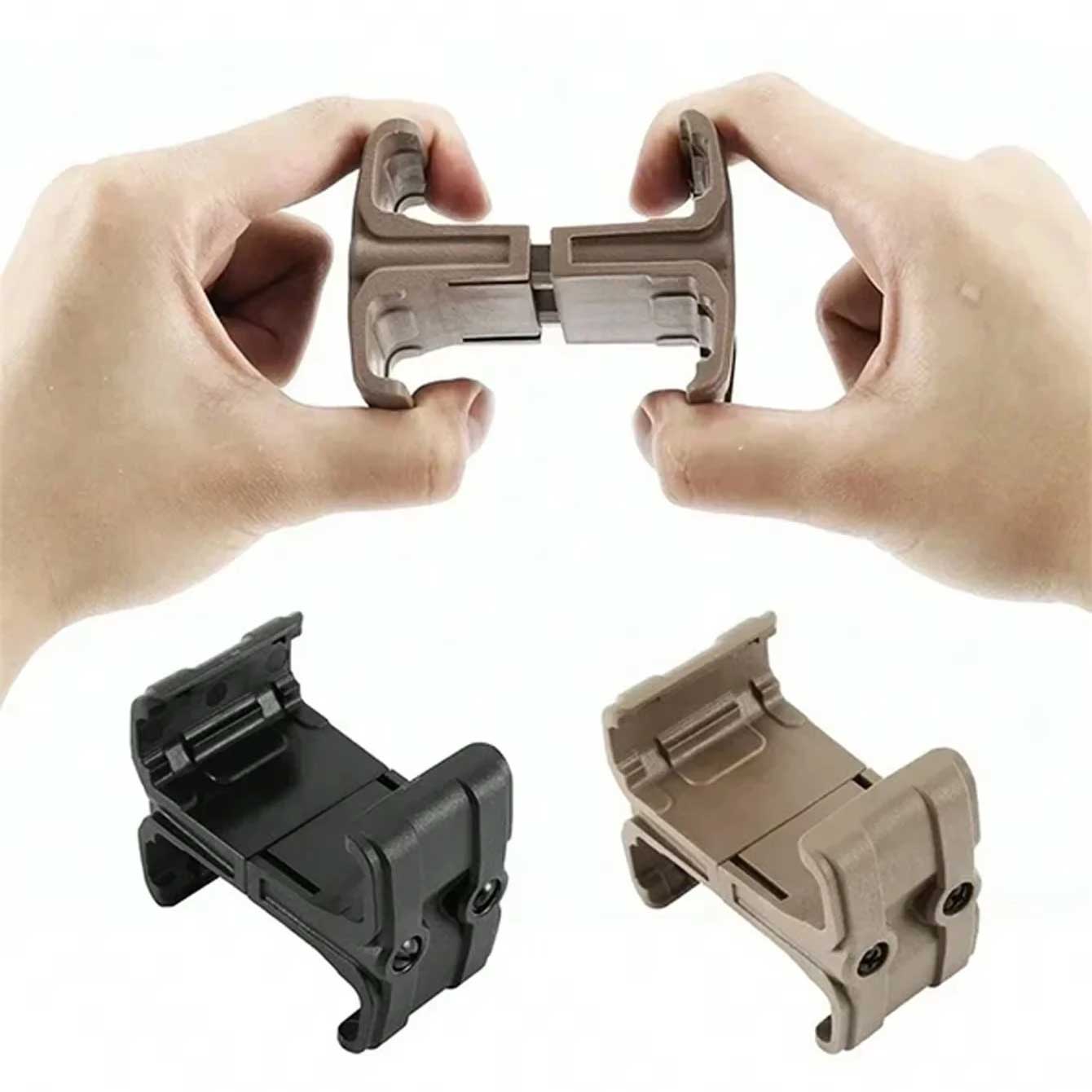 Universal Dual Magazine Clip for AK/AR15/M4 - Airsoft Speed Loader & Magazine Coupler