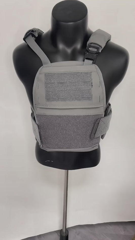 Airsoft Plate Carrier Molle Phone Carrier Outdoor Navigation Board, Quick Access Foldable Holder Vest Chest Rig Mount
